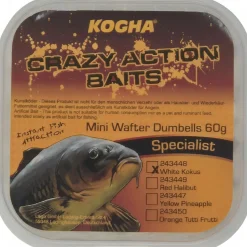 New Crazy Action Baits Mini Wafter Dumbells (Kokos) Karpfenfutter·Boilies & Popup Boilies|Karpfenfutter