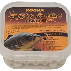 Kogha Crazy Action Baits Mini Pop Ups (Kokos)< Karpfenfutter·Boilies & Popup Boilies|Karpfenfutter