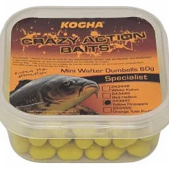 Hot Crazy Action Baits Mini Wafter Dumbells (Ananas) Karpfenfutter·Boilies & Popup Boilies|Karpfenfutter
