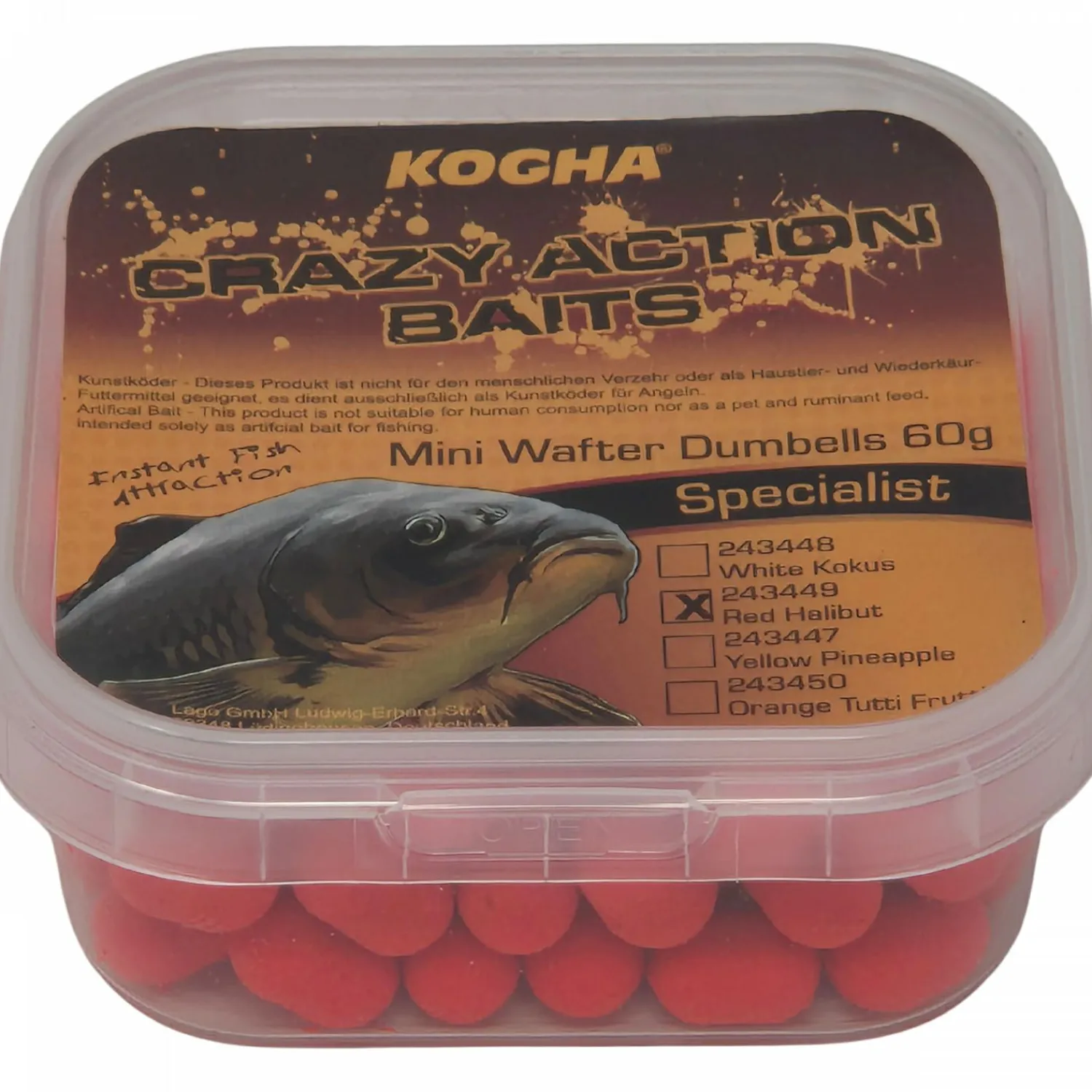 Sale Crazy Action Baits Mini Wafter Dumbells (Halibut) Karpfenfutter·Boilies & Popup Boilies|Karpfenfutter