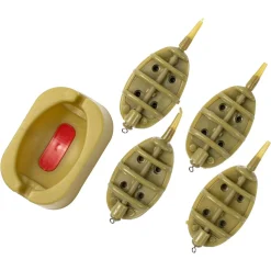 New Eco 4+1 Method Feeder Set Friedfischangeln-Zubehör|Futterkörbe