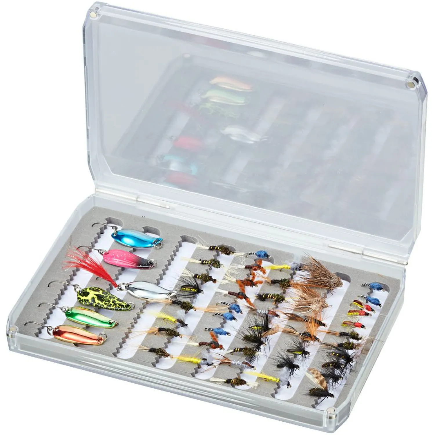 Kogha Fliegen/Spoon Box (L) Gr. L< Angelkoffer & Angelboxen ·Angelboxen