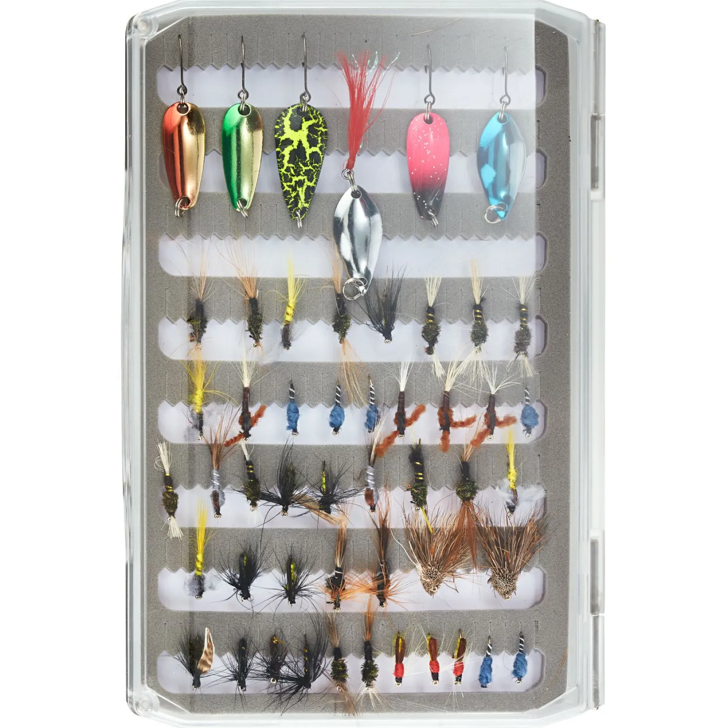 Kogha Fliegen/Spoon Box (L) Gr. L< Angelkoffer & Angelboxen ·Angelboxen