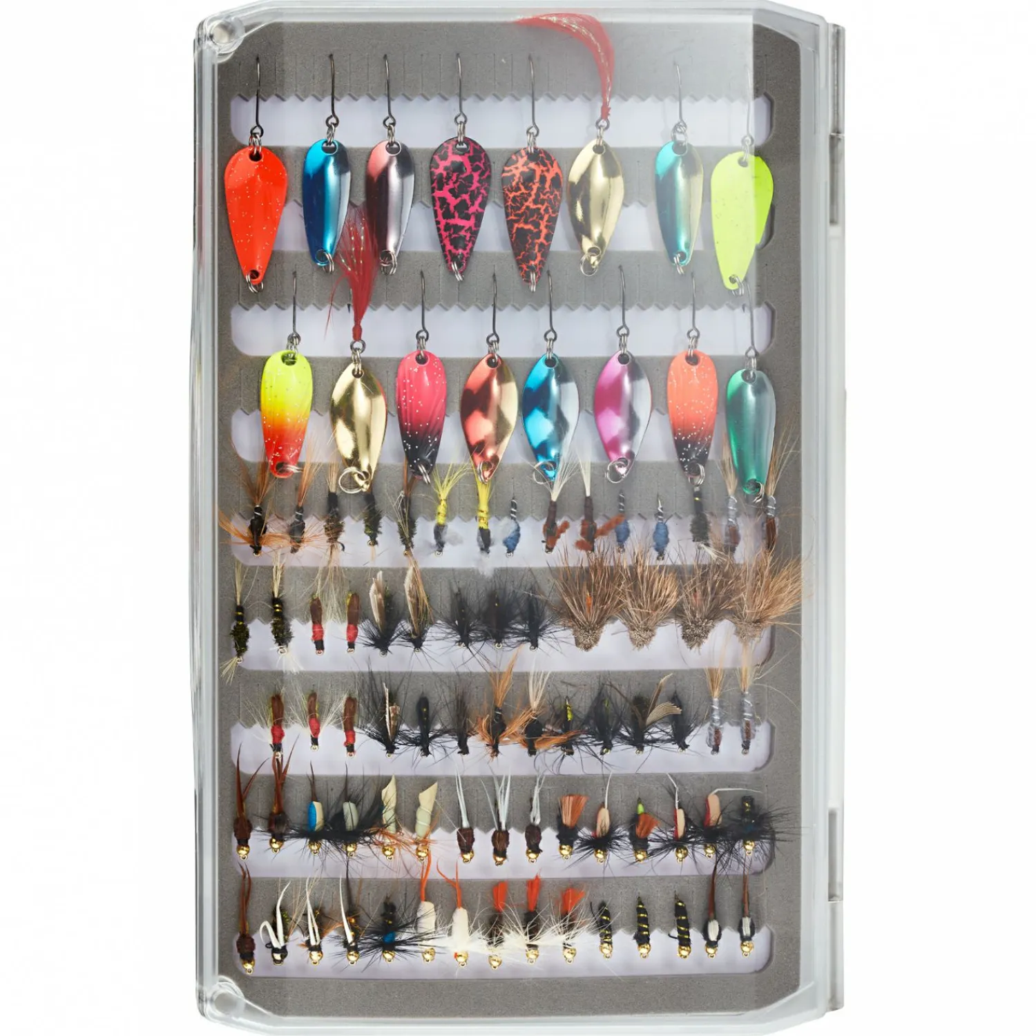 Kogha Fliegen/Spoon Box (XL) Gr. XL< Angelkoffer & Angelboxen ·Angelboxen