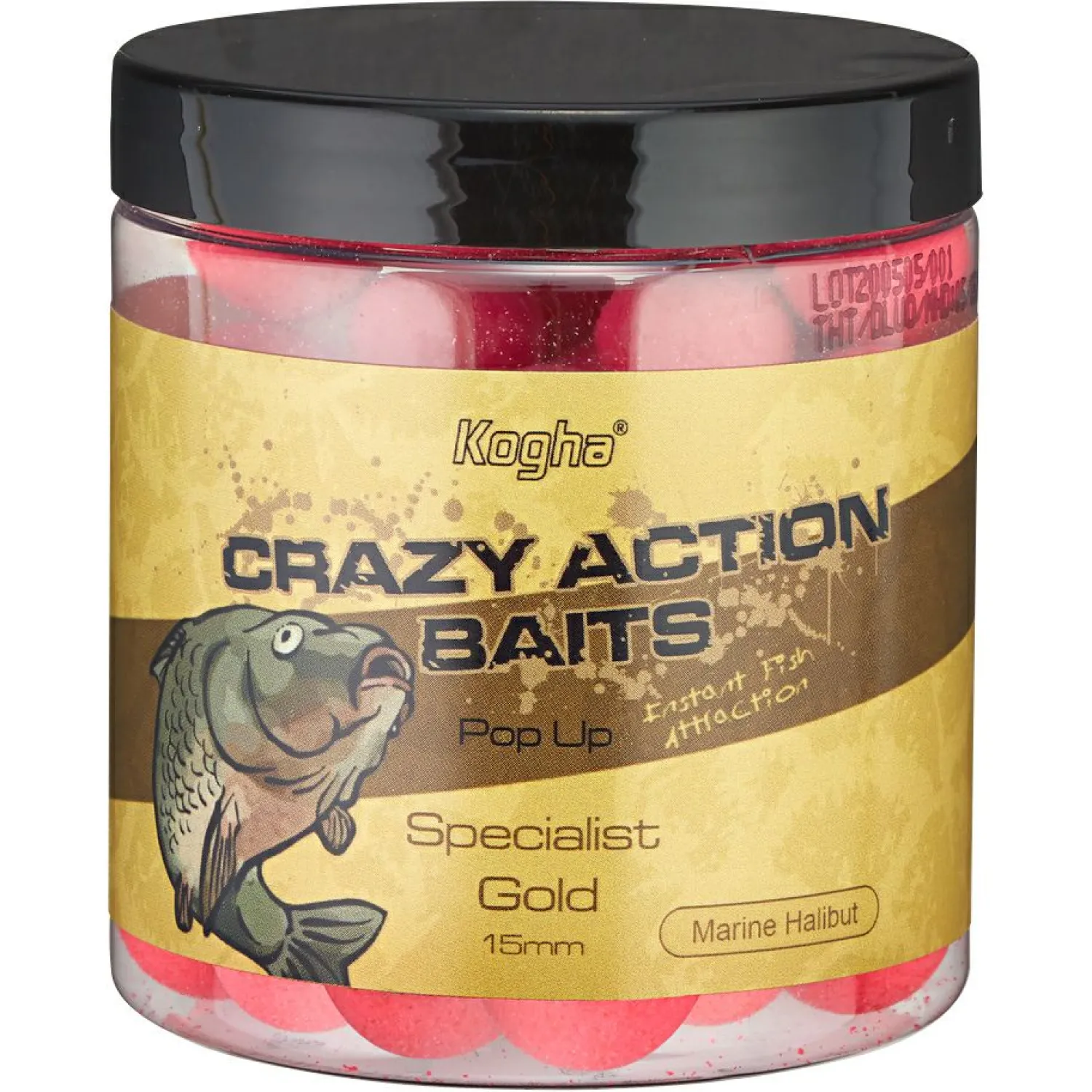 Best Pop Up Boilies Crazy Action Baits Specialist Gold (Marine Halibut) Karpfenfutter·Boilies & Popup Boilies|Karpfenfutter