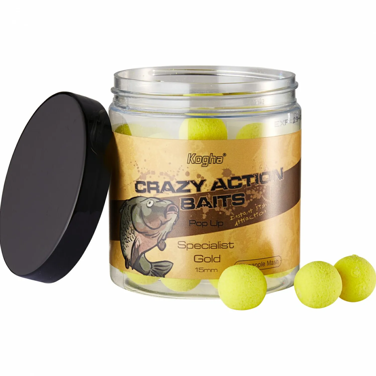 Online Pop Up Boilies Crazy Action Baits Specialist Gold (Pineapple Mash) Karpfenfutter|Karpfenfutter·Boilies & Popup Boilies