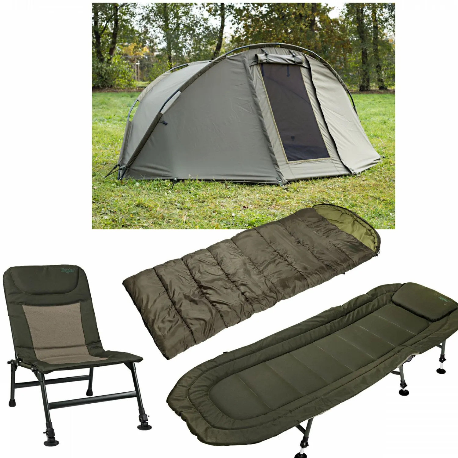 New Zelt, Liege, Stuhl, Schlafsack-Combo Emperor Campingzubehör|Angelschirme & Angelzelte