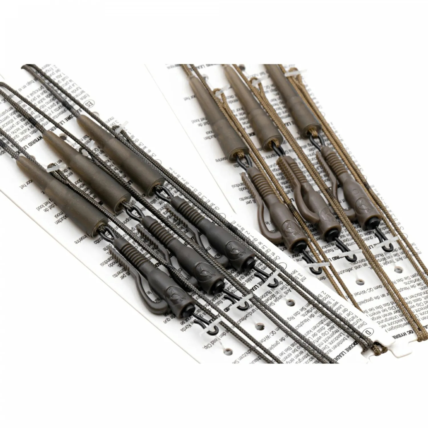 New Kable Leadcore Leader Hybrid Lead QC Swivel (50 cm, Weed) Angelvorfächer & Beifänger|Raubfischangeln-Zubehör