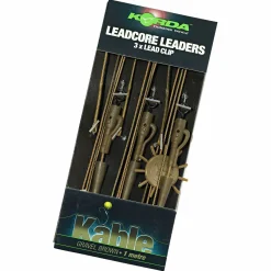 Korda Ring Swivel Leadcore Leader (kiesbraun)< Angelvorfächer & Beifänger|Karpfenangeln-Zubehör