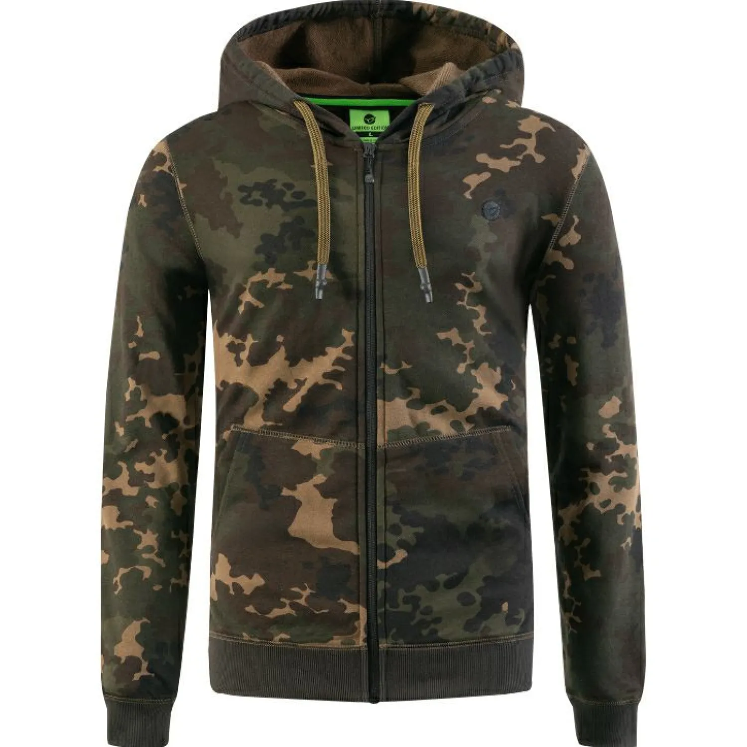 Korda Zip Hoodie Dark Kamo< Angelpullover & -Strickjacken