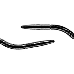 Libra Lures Fatty D´Worm (Black)< Raubfischangeln Kunstköder