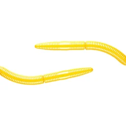 Libra Lures Fatty D´Worm (Yellow)< Raubfischangeln Kunstköder|Gummiköder ·Gummimaden & Gummiwürmer