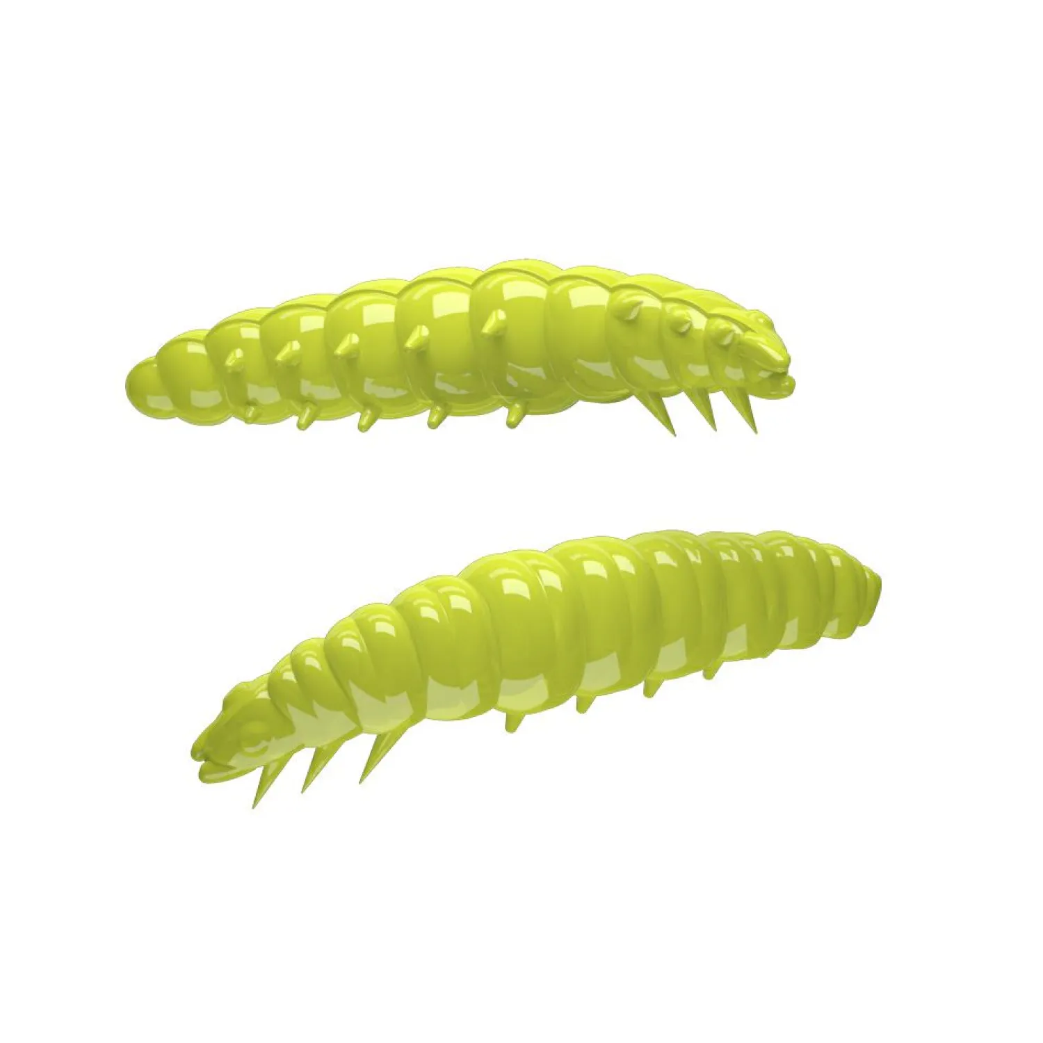 Clearance Larva Kunstköder (hot yellow) Gummiköder ·Gummimaden & Gummiwürmer|Raubfischangeln Kunstköder