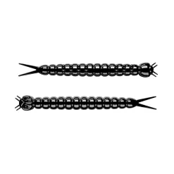 Hot Slight Worm Kunstköder (black) Forellen-Kunstköder