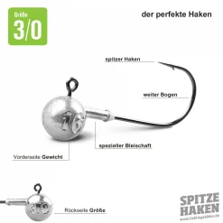 Online Lieblingsköder Angelhaken Spitze (3/0) Jigköpfe & Köder-Rasseln|Raubfischangeln Kunstköder