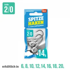 Lieblingsku00f6der Lieblingsköder Angelhaken Spitze (2/0)< Jigköpfe & Köder-Rasseln|Raubfischangeln Kunstköder