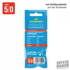 Hot Lieblingsköder Angelhaken Spitze (5/0) Jigköpfe & Köder-Rasseln|Raubfischangeln Kunstköder