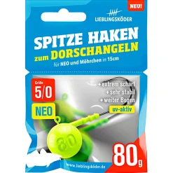 Lieblingsku00f6der Lieblingsköder Angelhaken Spitze (NEO 5/0)< Jigköpfe & Köder-Rasseln