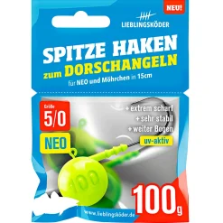 Lieblingsku00f6der Lieblingsköder Angelhaken Spitze (NEO 5/0)< Jigköpfe & Köder-Rasseln