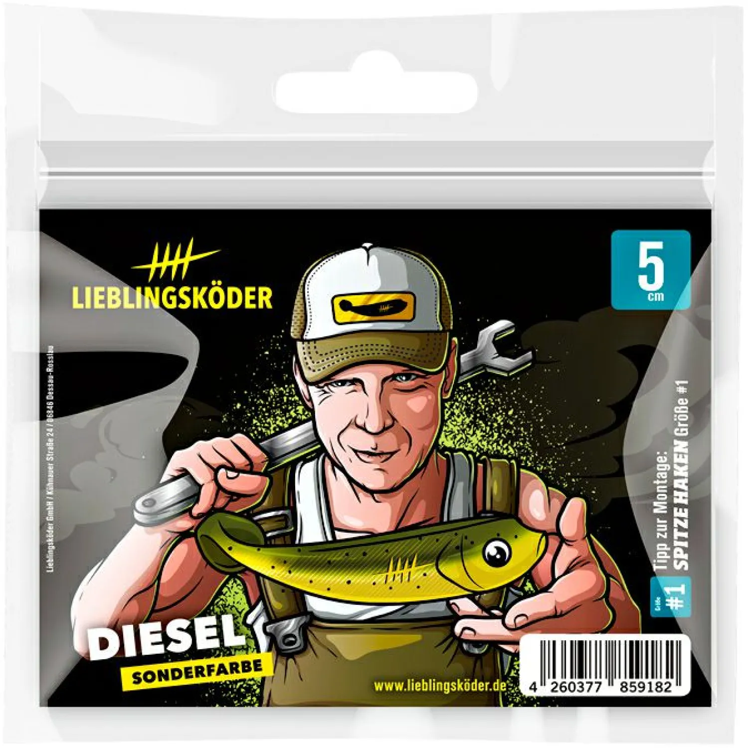 Lieblingsku00f6der Lieblingsköder Barschköder (5 cm, Diesel)< Gummiköder ·Gummifische & Shads
