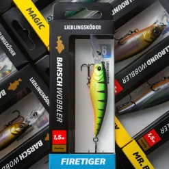 Hot Lieblingsköder Barschwobbler (Firetiger) Wobbler|Raubfischangeln Kunstköder