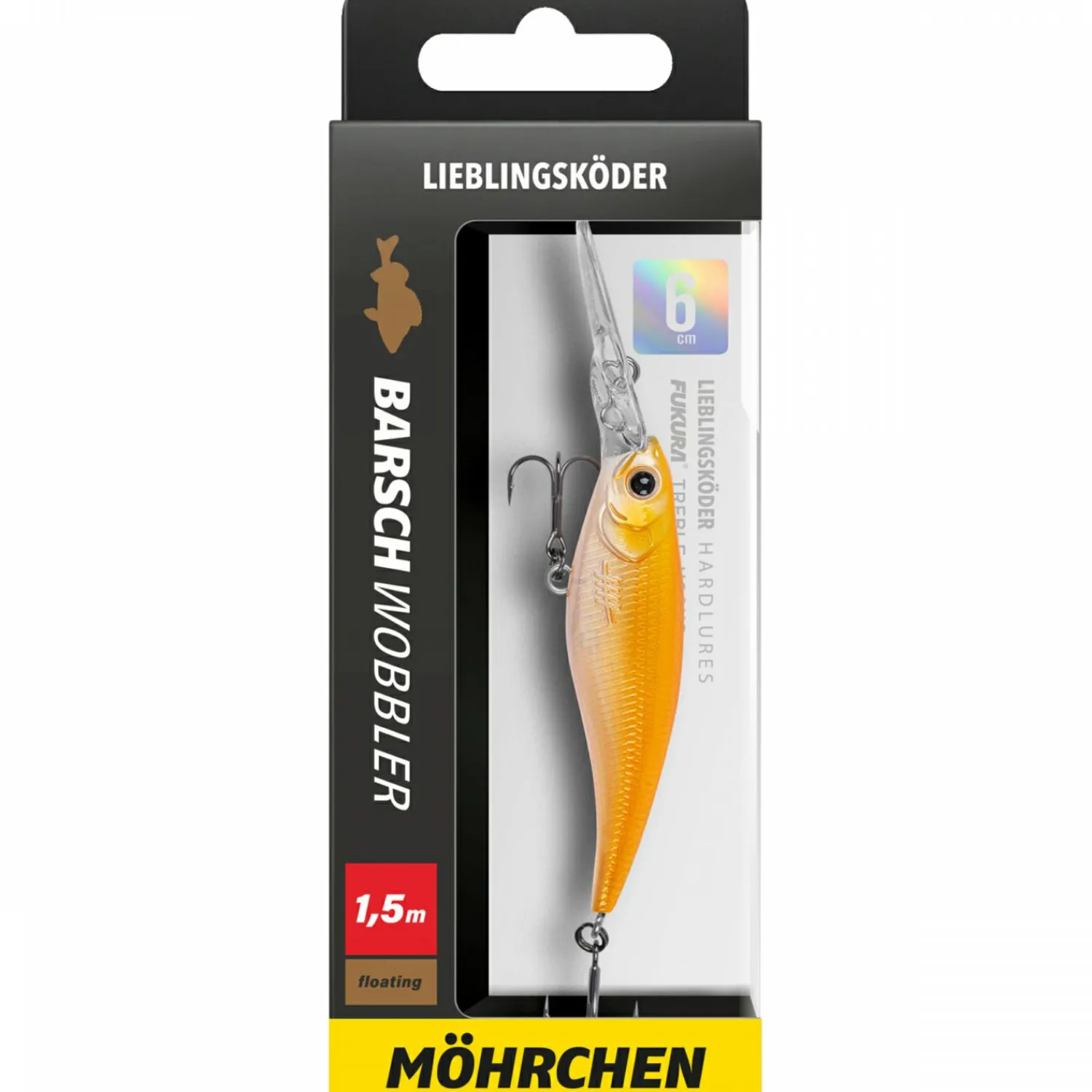 New Lieblingsköder Barschwobbler (Möhrchen) Wobbler