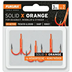 Lieblingsku00f6der Lieblingsköder Fukura Solid X Drillinge (orange)< Raubfischangeln-Zubehör|Angelhaken