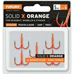Lieblingsku00f6der Lieblingsköder Fukura Solid X Drillinge (orange)< Raubfischangeln-Zubehör|Angelhaken