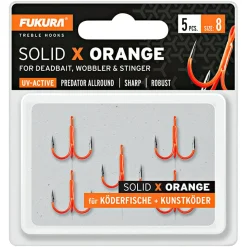 Lieblingsku00f6der Lieblingsköder Fukura Solid X Drillinge (orange)< Raubfischangeln-Zubehör|Angelhaken