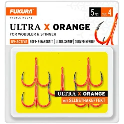 Lieblingsku00f6der Lieblingsköder Fukura Ultra X Drillinge (orange)< Raubfischangeln-Zubehör|Angelhaken