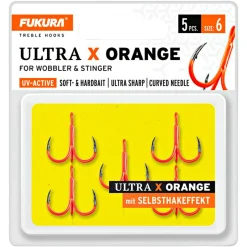 Lieblingsku00f6der Lieblingsköder Fukura Ultra X Drillinge (orange)< Raubfischangeln-Zubehör|Angelhaken