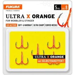 Lieblingsku00f6der Lieblingsköder Fukura Ultra X Drillinge (orange)< Raubfischangeln-Zubehör|Angelhaken