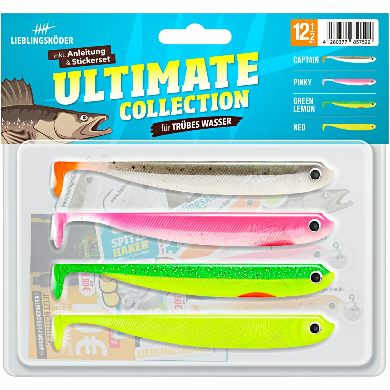 Lieblingsku00f6der Lieblingsköder Gummifisch Zanderköder (12,5 cm, Trübes Wasser)< Raubfischangeln Kunstköder|Gummiköder ·Gummifische & Shads