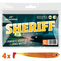 Lieblingsku00f6der Lieblingsköder Gummifisch Zanderköder (12,5 cm, Sheriff)< Gummiköder ·Gummifische & Shads|Raubfischangeln Kunstköder