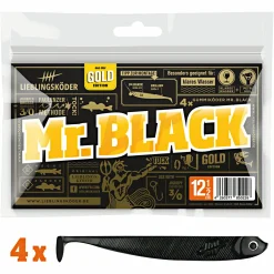 Lieblingsku00f6der Lieblingsköder Gummifisch Zanderköder (12,5 cm, Mr. Black)< Gummiköder ·Gummifische & Shads|Raubfischangeln Kunstköder