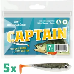 Lieblingsku00f6der Lieblingsköder Gummifisch Barschköder (7,5 cm, Captain)< Gummiköder ·Gummifische & Shads|Raubfischangeln Kunstköder