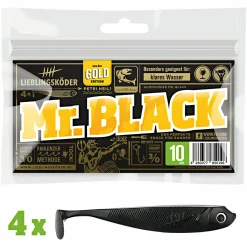 Lieblingsku00f6der Lieblingsköder Gummifisch Zanderköder (10 cm, Mr. Black)< Gummiköder ·Gummifische & Shads|Raubfischangeln Kunstköder