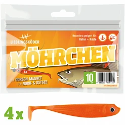 Discount Lieblingsköder Gummifisch Zanderköder (10 cm, Möhrchen) Gummiköder ·Gummifische & Shads|Raubfischangeln Kunstköder