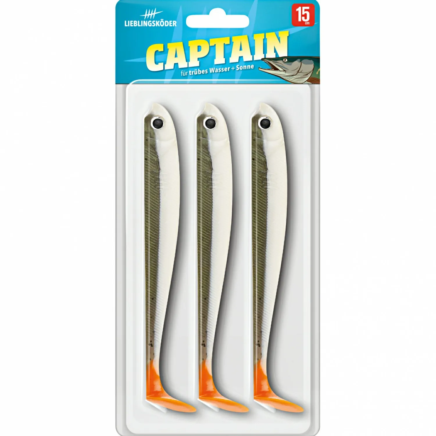 Lieblingsköder Gummifisch Hechtköder (Captain) Gummiköder ·Gummifische & Shads|Raubfischangeln Kunstköder