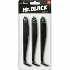 Hot Lieblingsköder Gummifisch Hechtköder (15 cm, Mr. Black) Gummiköder ·Gummifische & Shads|Raubfischangeln Kunstköder