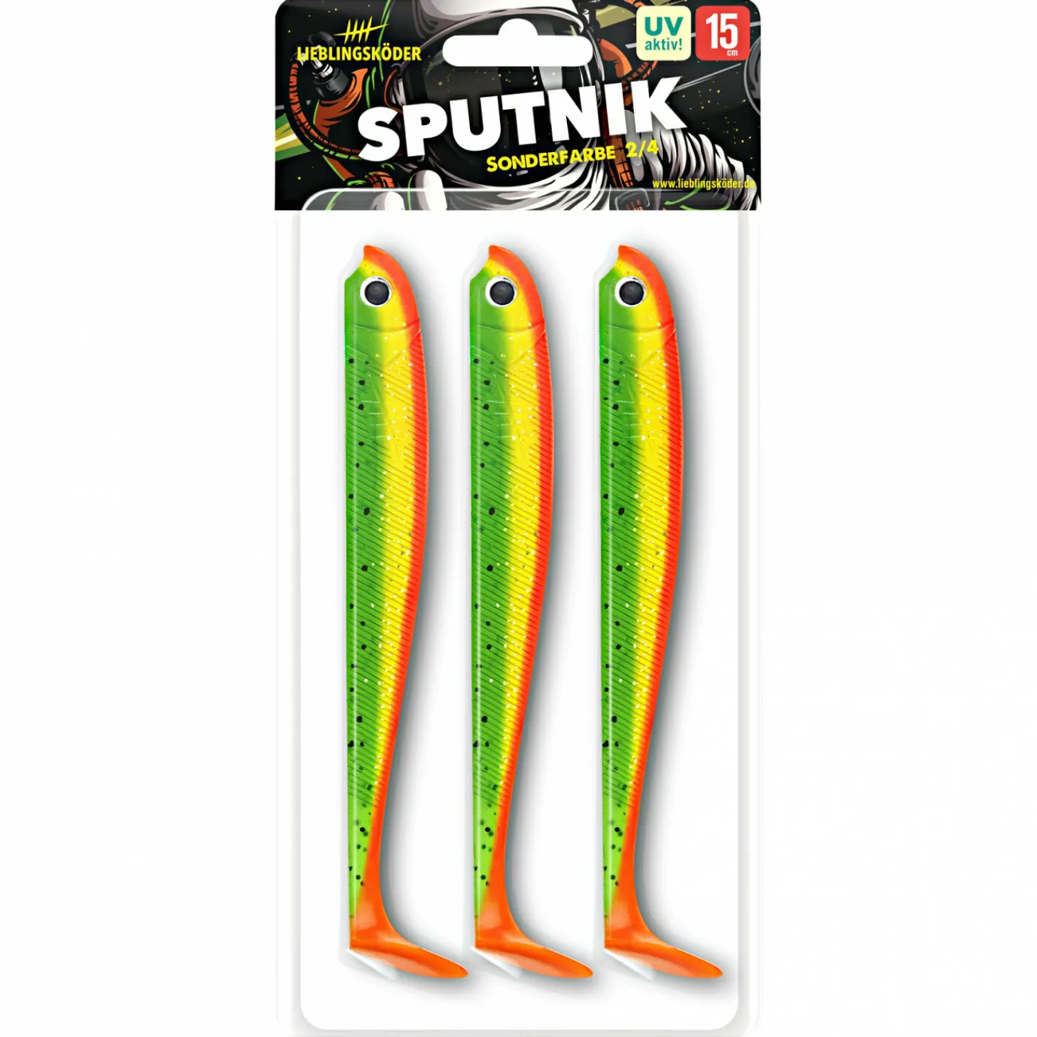 Lieblingsku00f6der Lieblingsköder Gummifisch Hechtköder (15 cm, Sputnik)< Gummiköder ·Gummifische & Shads|Raubfischangeln Kunstköder