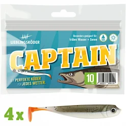 Discount Lieblingsköder Gummifisch Zanderköder (10 cm, Captain) Gummiköder ·Gummifische & Shads|Raubfischangeln Kunstköder