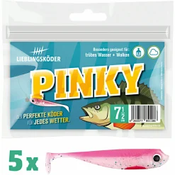 Hot Lieblingsköder Gummifisch Barschköder (7,5 cm, Pinky) Gummiköder ·Gummifische & Shads|Raubfischangeln Kunstköder