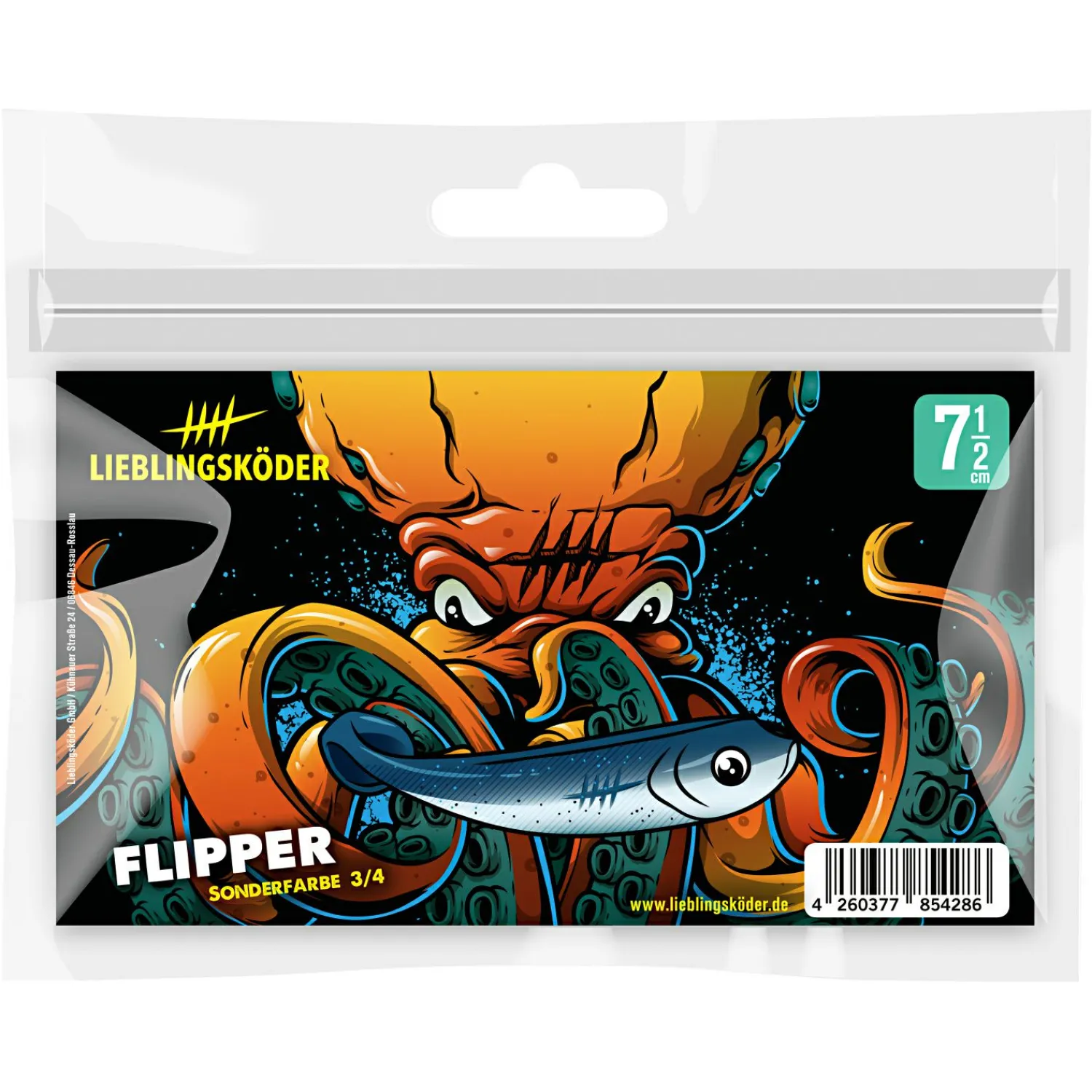 Discount Lieblingsköder Gummifisch Barschköder (7,5 cm, Flipper) Gummiköder ·Gummifische & Shads|Raubfischangeln Kunstköder