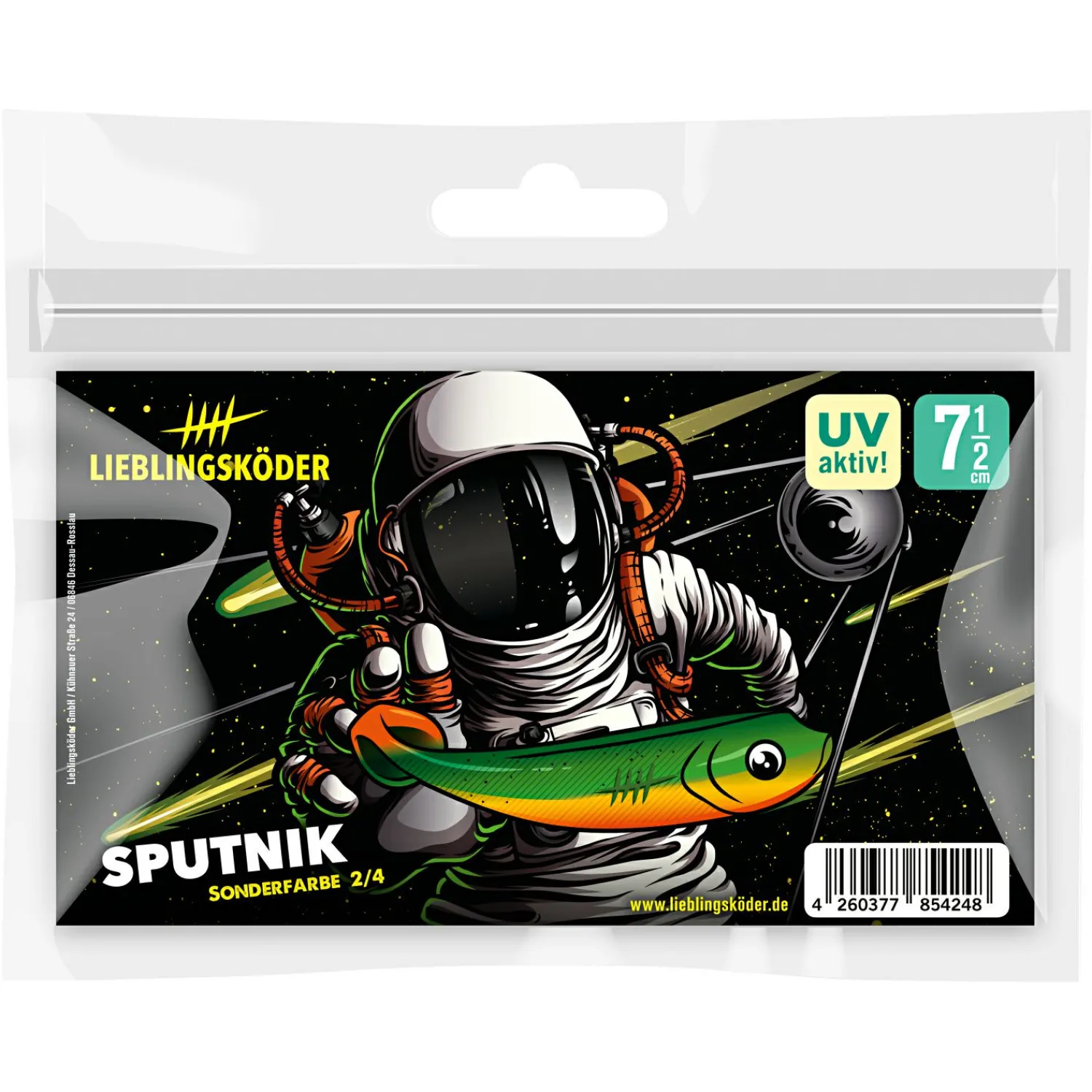 Outlet Lieblingsköder Gummifisch Barschköder (7,5 cm, Sputnik) Gummiköder ·Gummifische & Shads|Raubfischangeln Kunstköder