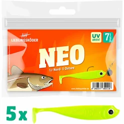 Best Lieblingsköder Gummifisch Barschköder (7,5 cm, Neo) Gummiköder ·Gummifische & Shads|Raubfischangeln Kunstköder