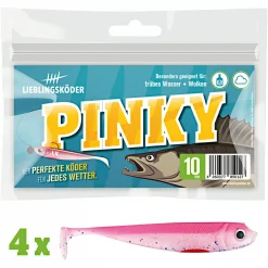 Discount Lieblingsköder Gummifisch Zanderköder (10 cm, Pinky) Gummiköder ·Gummifische & Shads|Raubfischangeln Kunstköder