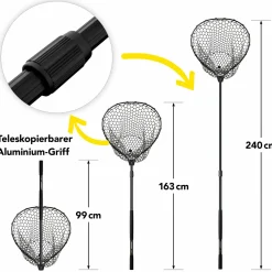 Clearance Lieblingsköder Kescher Ultraboost (Zander) Allroundkescher