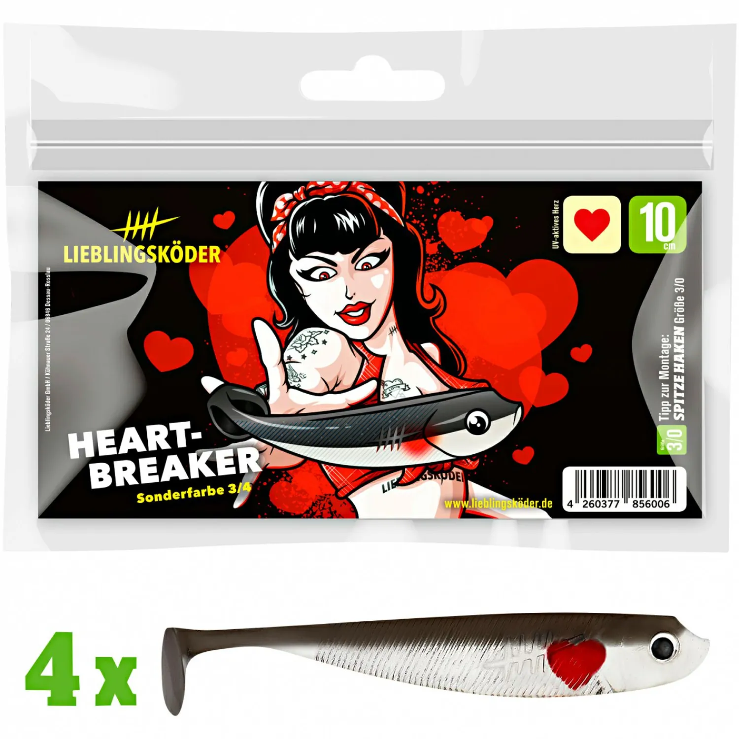 Lieblingsku00f6der Lieblingsköder Lieblingsköder Heartbreaker Gummifisch< Gummiköder ·Gummifische & Shads|Raubfischangeln Kunstköder