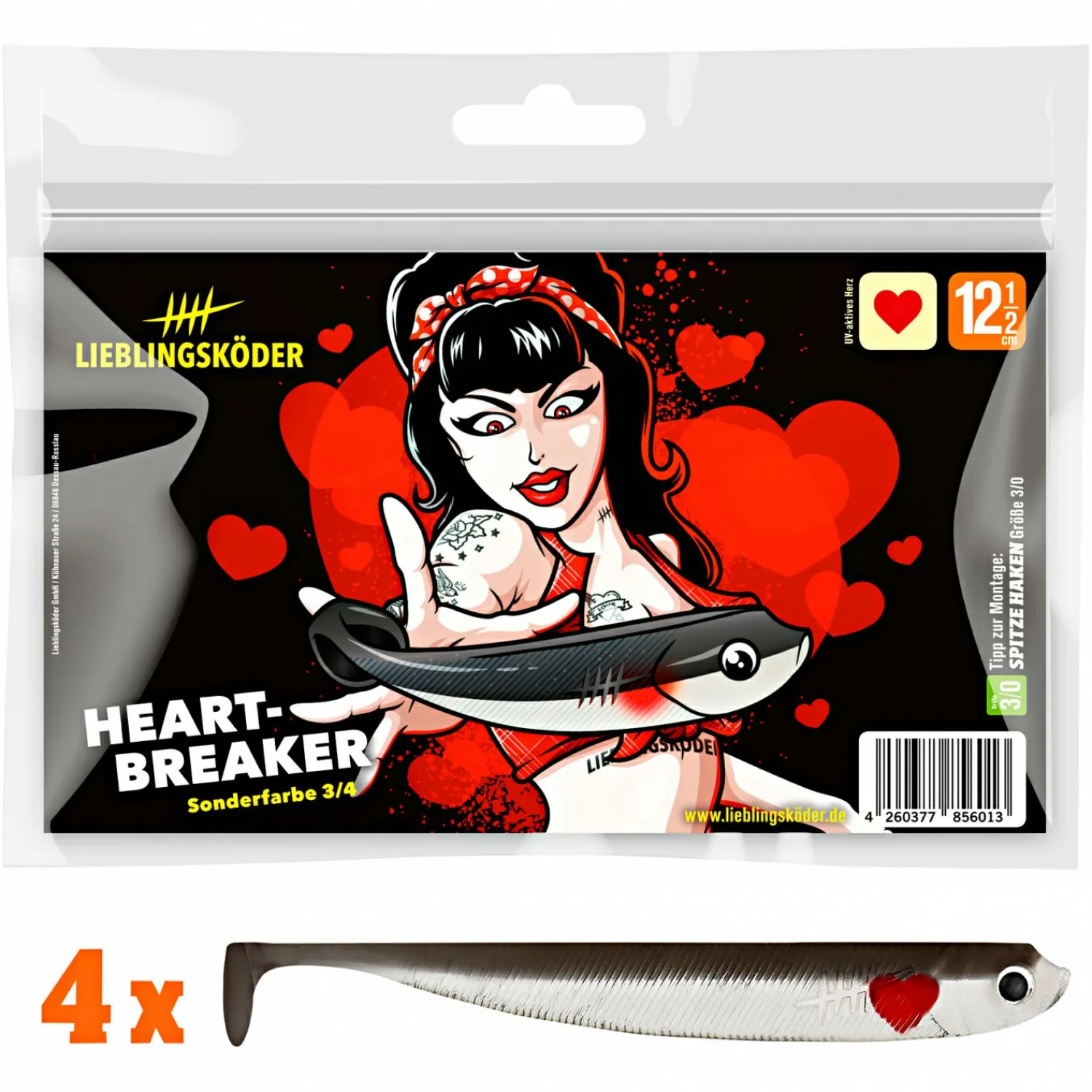 Lieblingsku00f6der Lieblingsköder Lieblingsköder Heartbreaker Gummifisch< Gummiköder ·Gummifische & Shads|Raubfischangeln Kunstköder